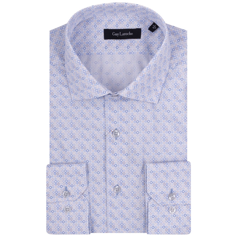 Guy Laroche Λευκό Πουκάμισο Με Μικροσχέδιο - GLDS18713/CL