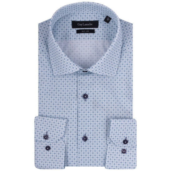 Guy Laroche Γαλάζιο Πουκάμισο Με Σχέδιο - GLDS18728/SL