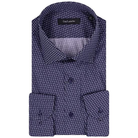 Guy Laroche Μπλε Πουκάμισο Με Σχέδιο - GLDS18730/CL