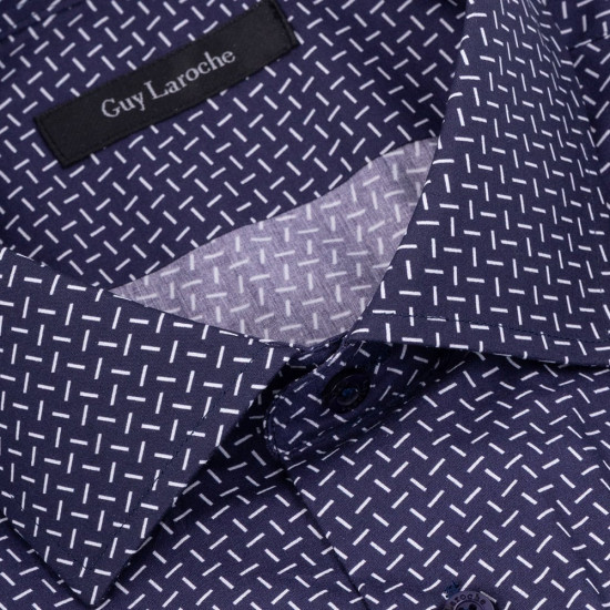 Guy Laroche Μπλε Πουκάμισο Με Σχέδιο - GLDS18730/CL