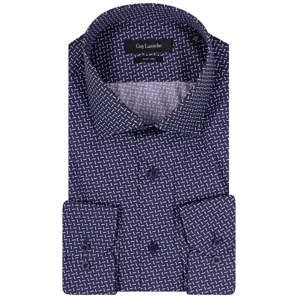 Guy Laroche Μπλε Πουκάμισο Με σχέδιο - GLDS18730/SL
