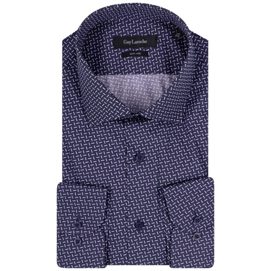 Guy Laroche Μπλε Πουκάμισο Με σχέδιο - GLDS18730/SL