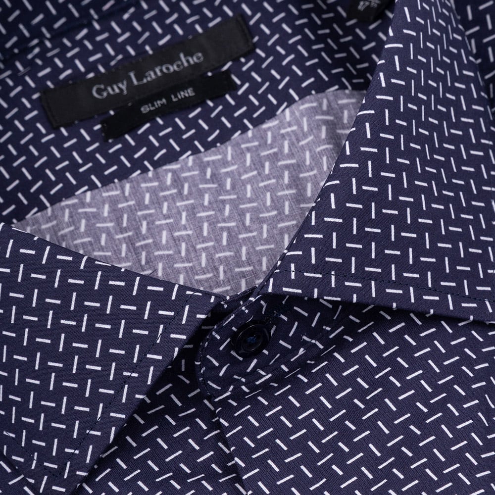 Guy Laroche Μπλε Πουκάμισο Με σχέδιο - GLDS18730/SL