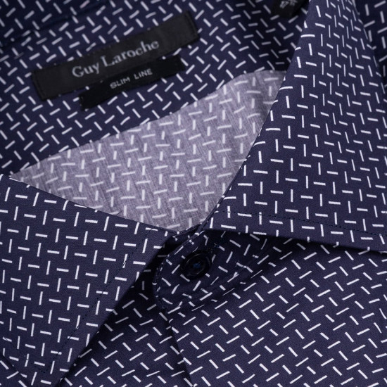 Guy Laroche Μπλε Πουκάμισο Με σχέδιο - GLDS18730/SL