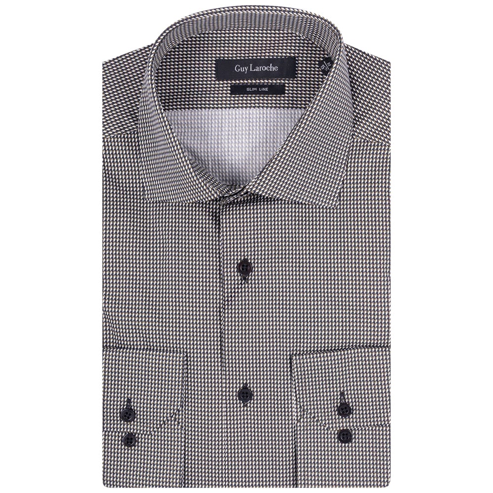 Guy Laroche Μαύρο Πουκάμισο Με Μικροσχέδιο - GLEW28246/SL