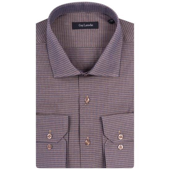 Guy Laroche Μπεζ Πουκάμισο Με Σχέδιο - GLEW28706/CL-1