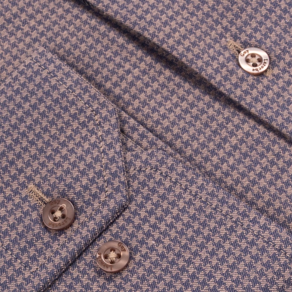 Guy Laroche Μπεζ Πουκάμισο Με Σχέδιο - GLEW28706/CL-1
