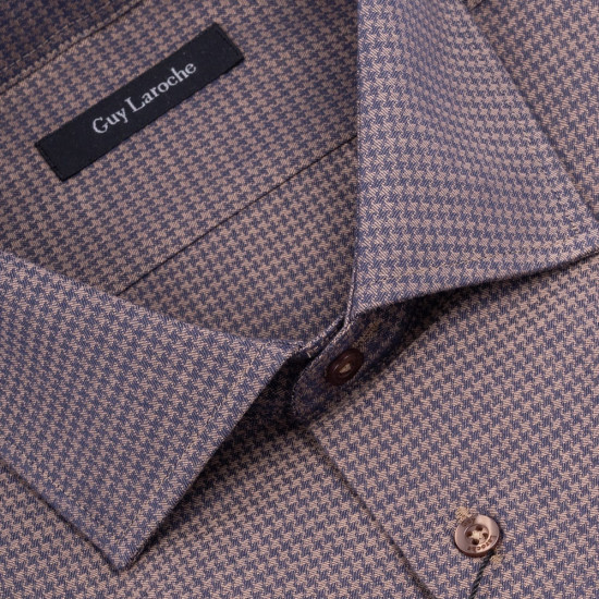 Guy Laroche Μπεζ Πουκάμισο Με Σχέδιο - GLEW28706/CL-1