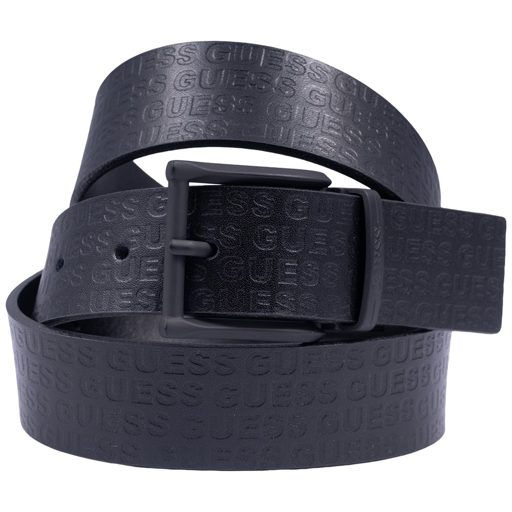 GUESS Μαύρη Ζώνη 100% Leather - GU0ACBM7820P53350000