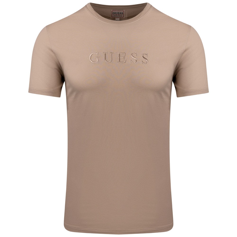GUESS Μπεζ T-shirt C Neck - GU0APM2BP47K7HD00000