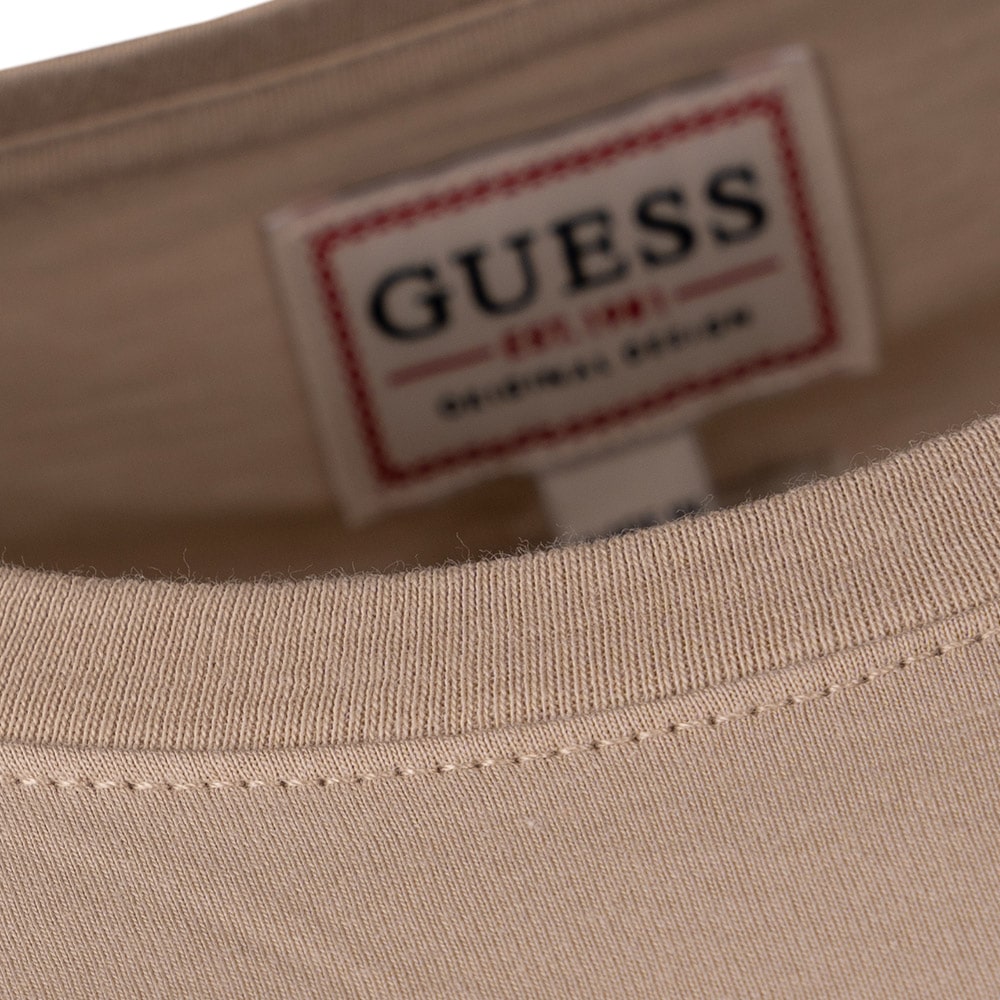 GUESS Μπεζ T-shirt C Neck - GU0APM2BP47K7HD00000