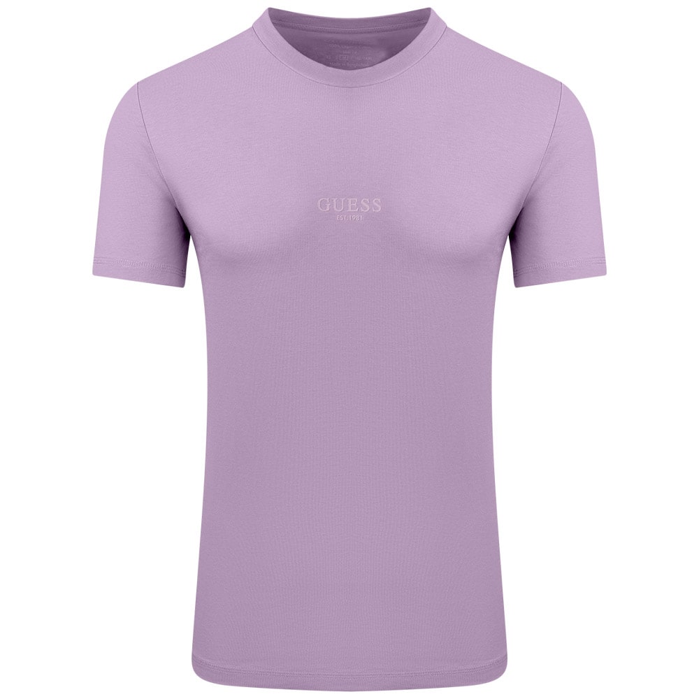 GUESS Μωβ T-shirt C Neck - GU0APM2YI72I3Z110000