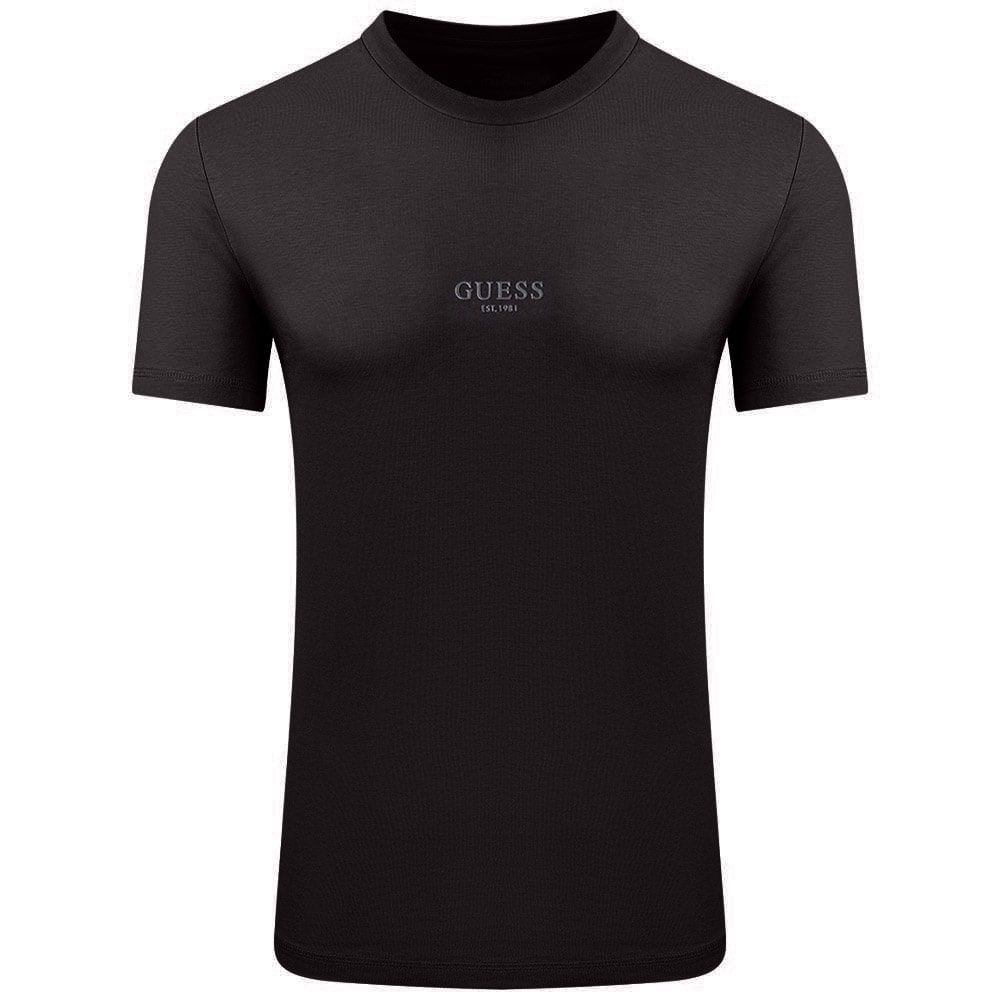 GUESS Μαύρο T-shirt C Neck - GU0APM2YI72I3Z140000