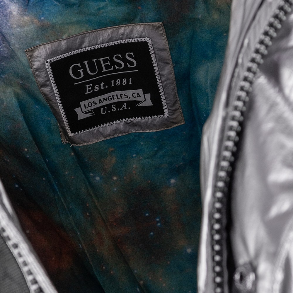GUESS Ασημί Μπουφάν τύπου Puffer - GU0APM3BL29WFP600000 