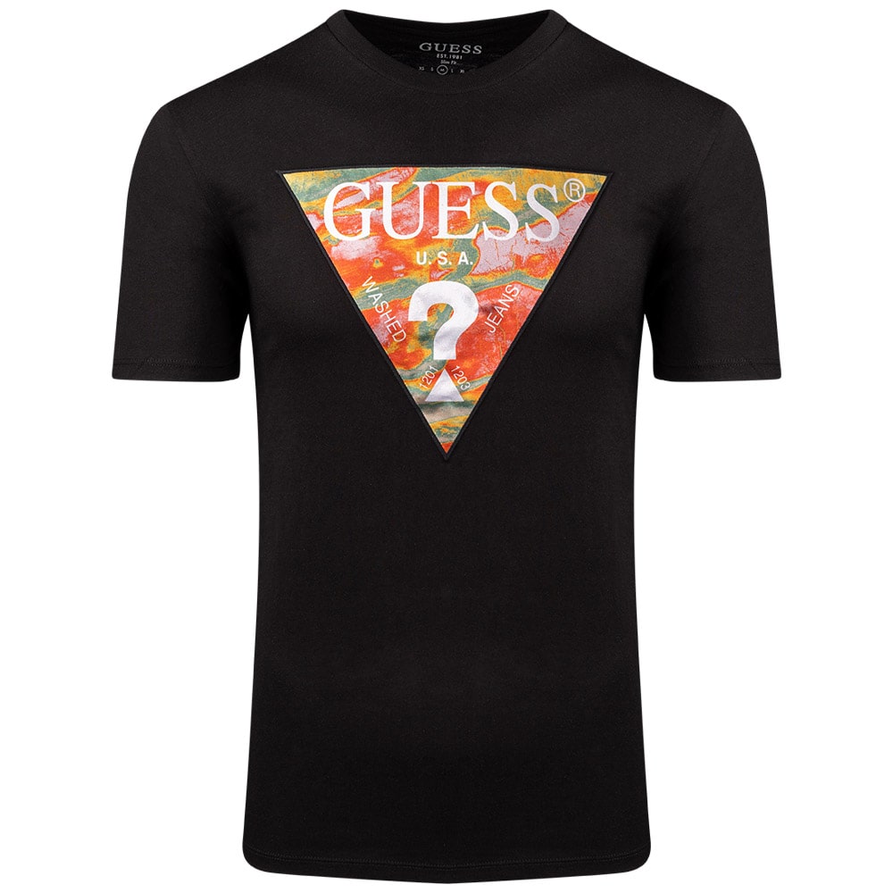 GUESS Μαύρο T-shirt C Neck - GU0APM3GI57K9RM10000