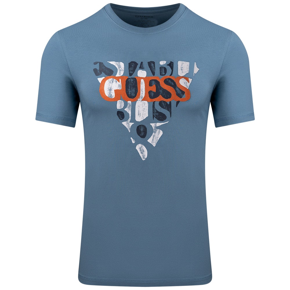 GUESS Μπλε T-shirt C Neck - GU0APM3RI12J13140000