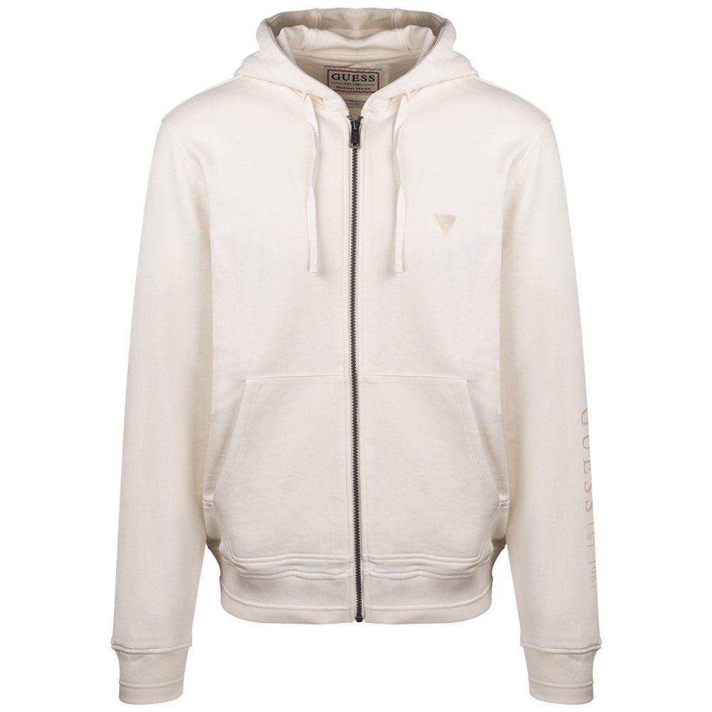 GUESS Εκρού Ζακέτα Hoodie - GU0APM3YQ48KBK320000