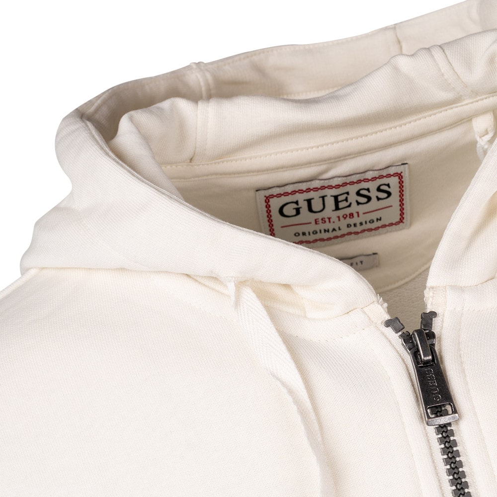 GUESS Εκρού Ζακέτα Hoodie - GU0APM3YQ48KBK320000