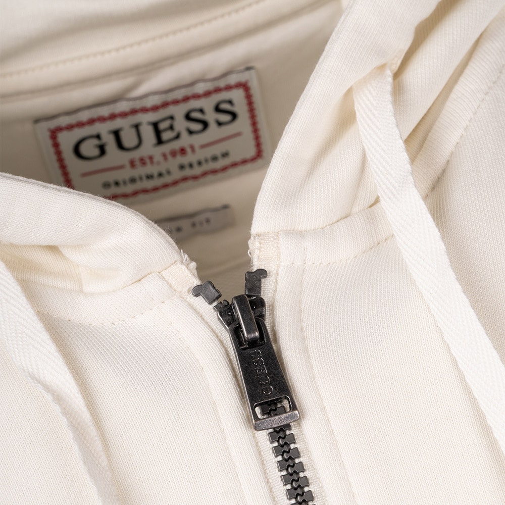 GUESS Εκρού Ζακέτα Hoodie - GU0APM3YQ48KBK320000
