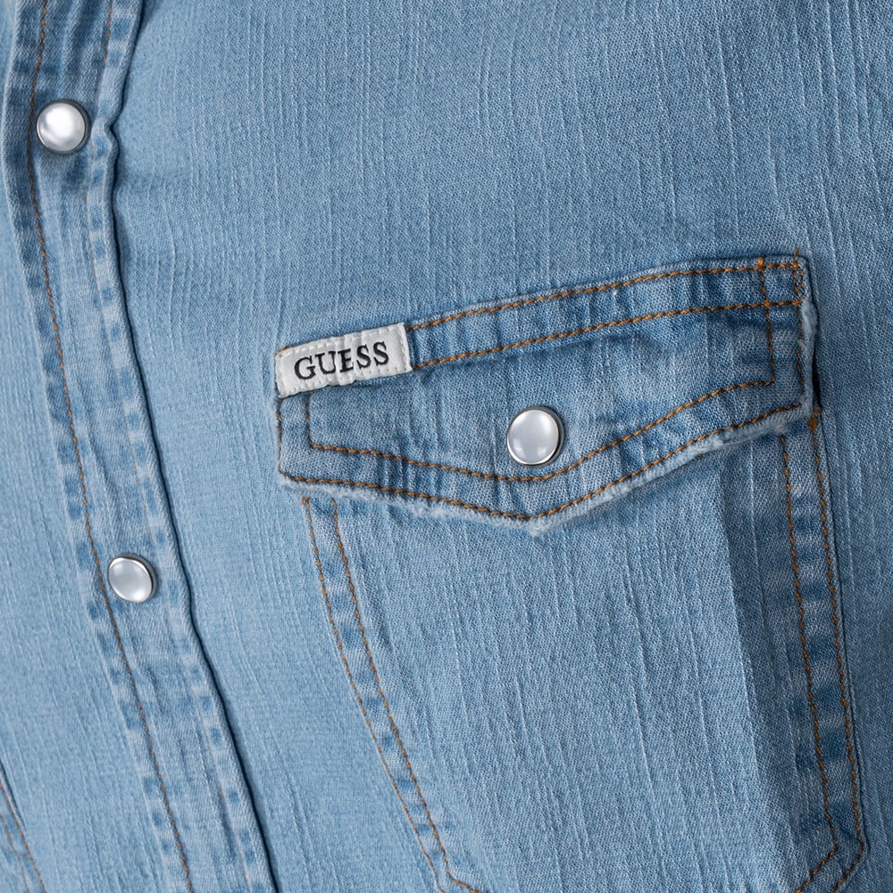GUESS Μπλε Πουκάμισο Denim - GU0APM4GH02D3PF50000