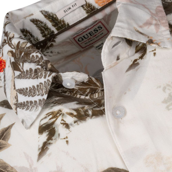 GUESS Εκρού Πουκάμισο Floral - GU0APM4GH69WD4Z20000