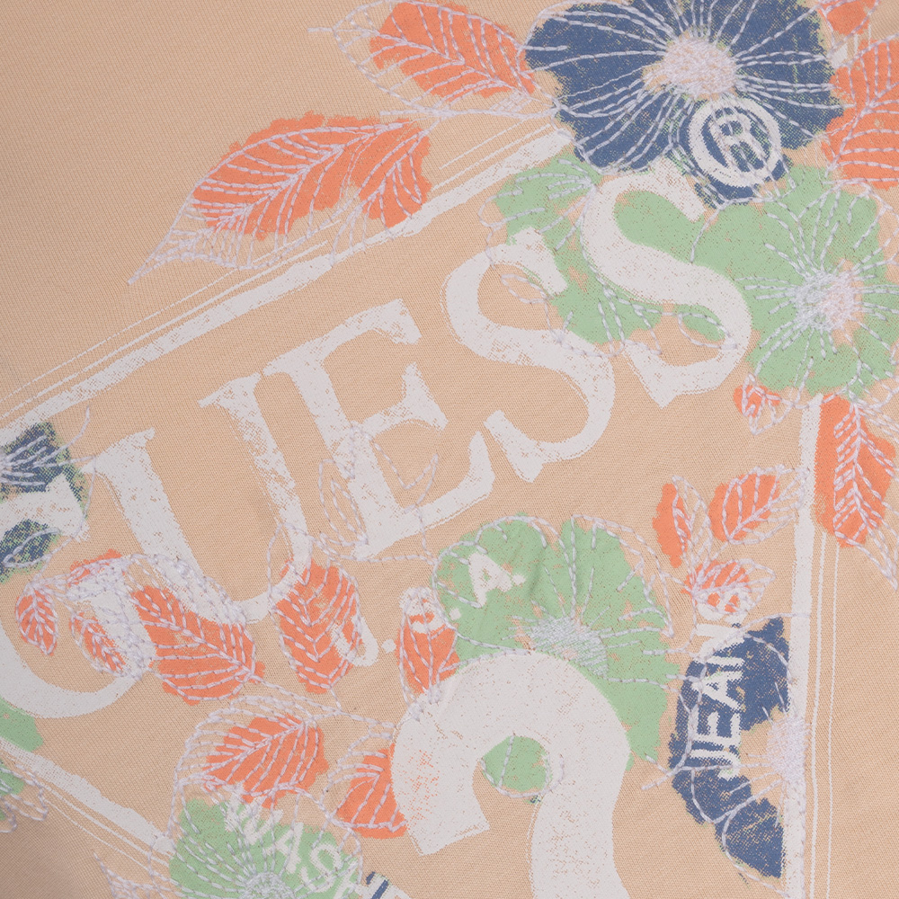 GUESS Μπεζ T-shirt C Neck - GU0APM4GI11I3Z140000