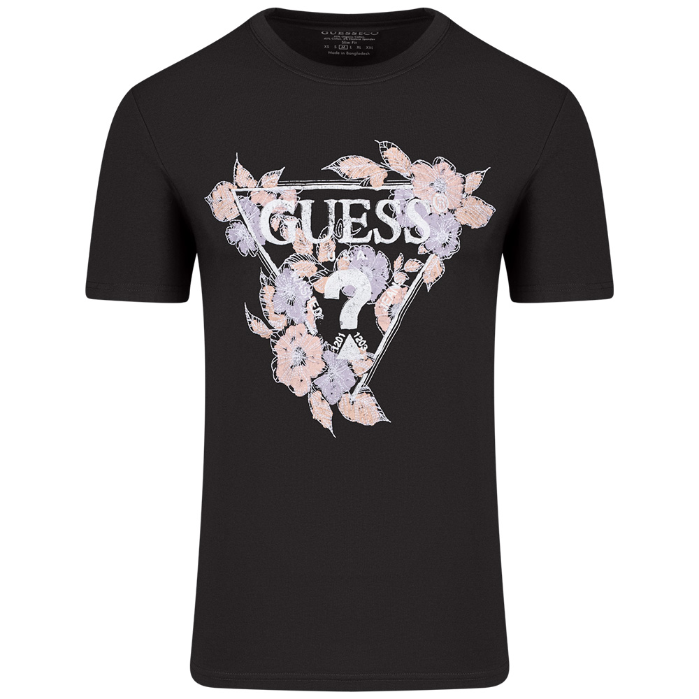 GUESS Μαύρο T-shirt C Neck - GU0APM4GI11I3Z140000