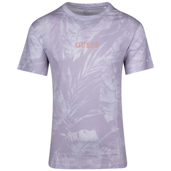 GUESS Μωβ/Λευκό T-shirt C Neck - GU0APM4GI13I3Z140000