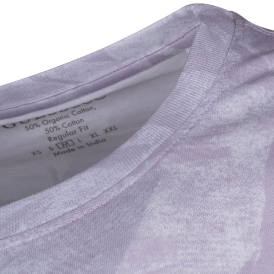 GUESS Μωβ/Λευκό T-shirt C Neck - GU0APM4GI13I3Z140000