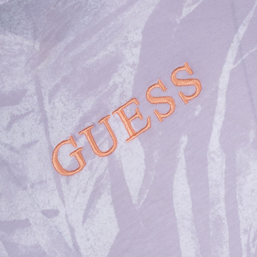 GUESS Μωβ/Λευκό T-shirt C Neck - GU0APM4GI13I3Z140000