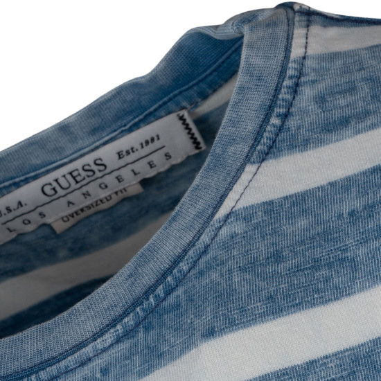 GUESS Λευκό/Μπλε T-shirt C Neck - GU0APM4GI34KC2500000