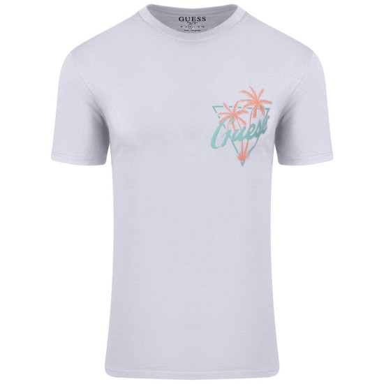 GUESS Λευκό T-shirt C Neck - GU0APM4GI46K9RM10000
