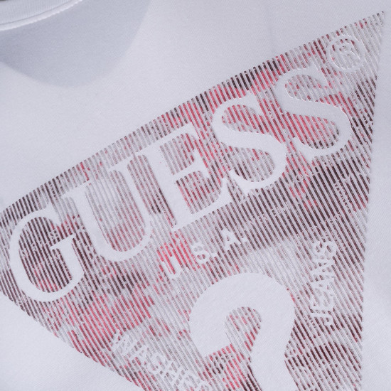 GUESS Λευκό T-shirt C Neck - GU0APM4RI29J13140000