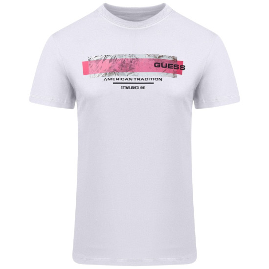 GUESS Λευκό T-shirt C Neck - GU0APM4YI03I3Z140000