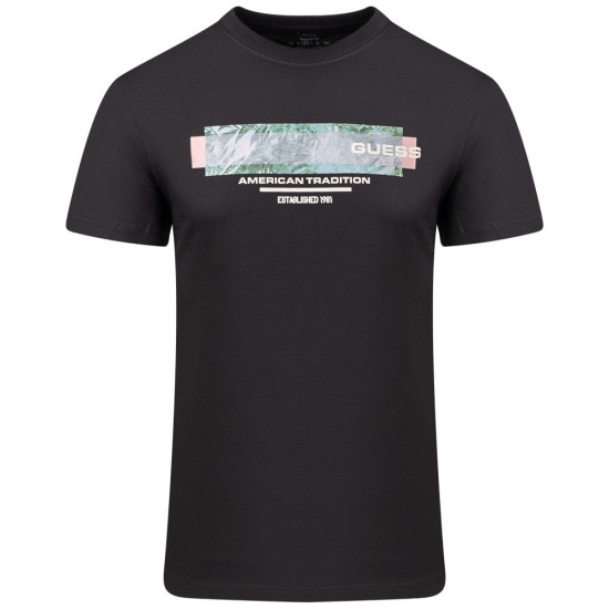 GUESS Μαύρο T-shirt C Neck - GU0APM4YI03I3Z140000