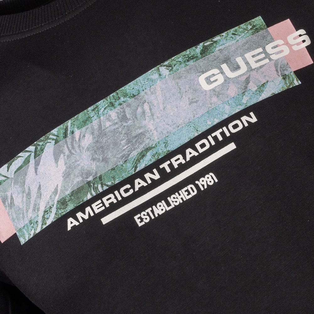 GUESS Μαύρο T-shirt C Neck - GU0APM4YI03I3Z140000