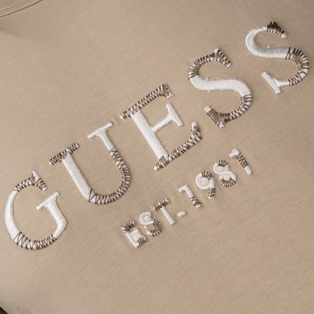 GUESS Μπεζ T-shirt C Neck - GU0APM4YI17I3Z140000