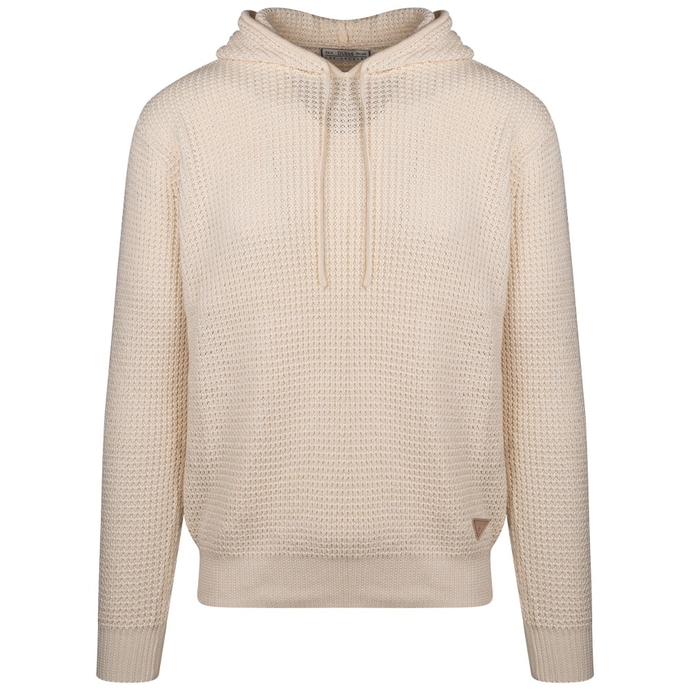 GUESS Εκρού Πουλόβερ Hoodie - GU0APM4YR09Z3FB10000