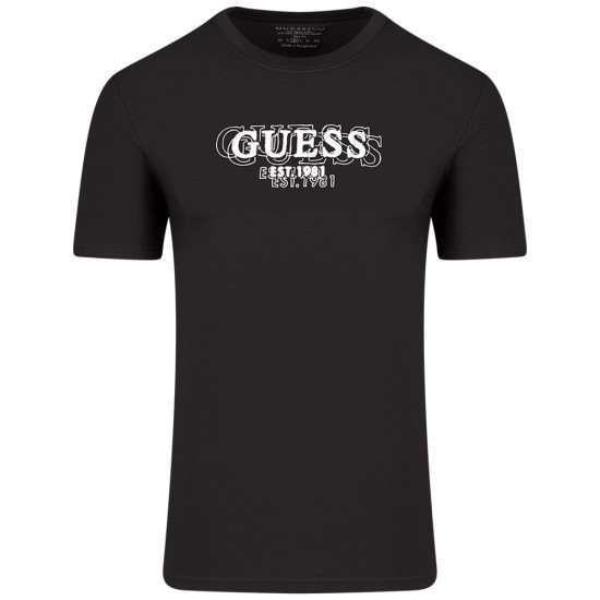 GUESS Μαύρο T-shirt C Neck - GU0APM5BI05I3Z140000