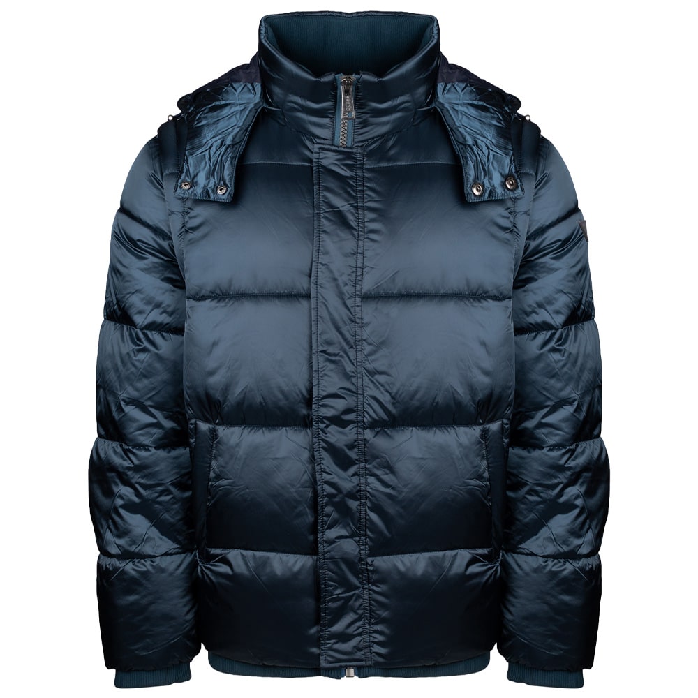 GUESS Πετρόλ Puffer Jacket - GU0APM5BL2LWGZF20000