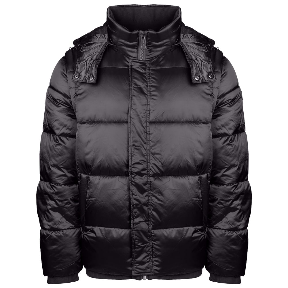 GUESS Μαύρο Puffer Jacket - GU0APM5BL2LWGZF20000
