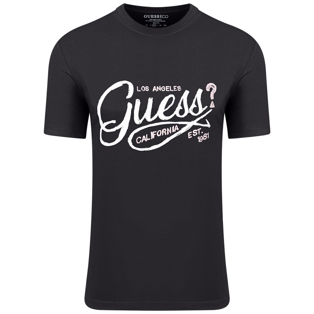 GUESS Μαύρο T-shirt C Neck - GU0APM5RI17J13140000