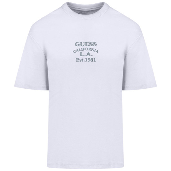GUESS Λευκό T-shirt C Neck - GU0APM5RI35K8FQ40000