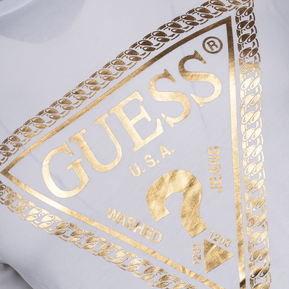 GUESS Λευκό T-shirt C Neck - GU0APM5RI49K9RM10000