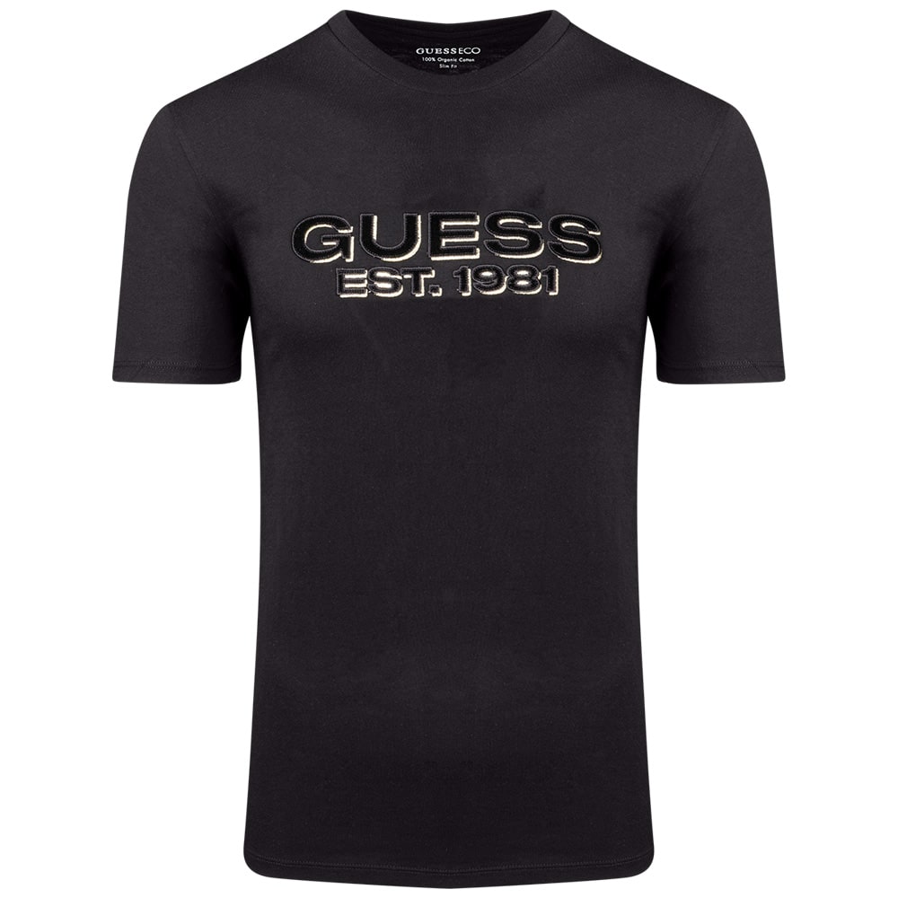 GUESS Μαύρο T-shirt C Neck - GU0APM5RI50K9RM10000