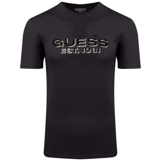GUESS Μαύρο T-shirt C Neck - GU0APM5RI50K9RM10000