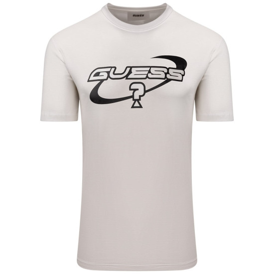 GUESS Εκρού T-shirt C Neck - GU0APZ3GI01I3Z140000