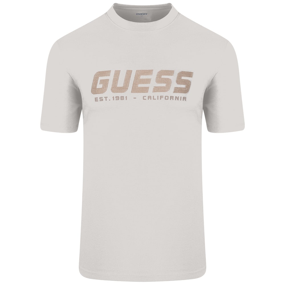 GUESS Εκρού T-shirt C Neck - GU0APZ5RI10I3Z140000