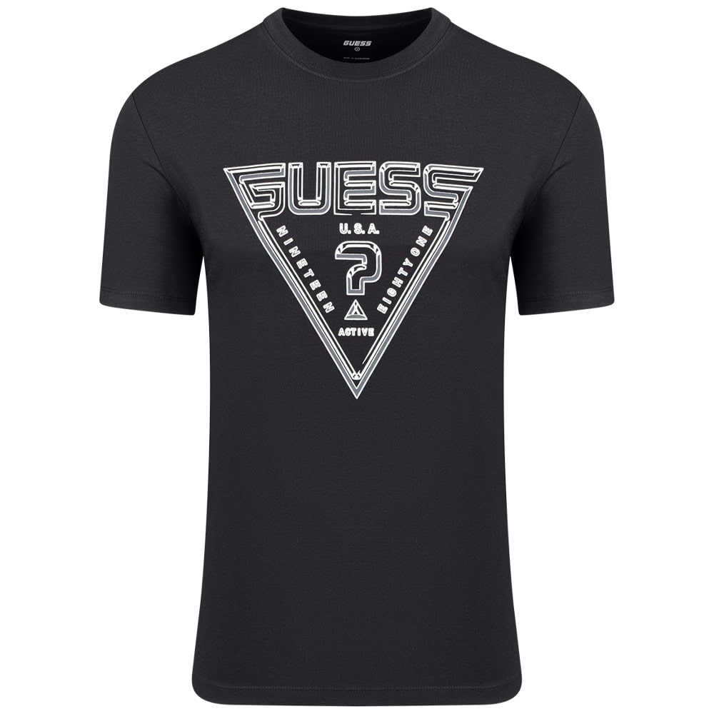 GUESS Μαύρο T-shirt C Neck - GU0APZ5RI12J13140000