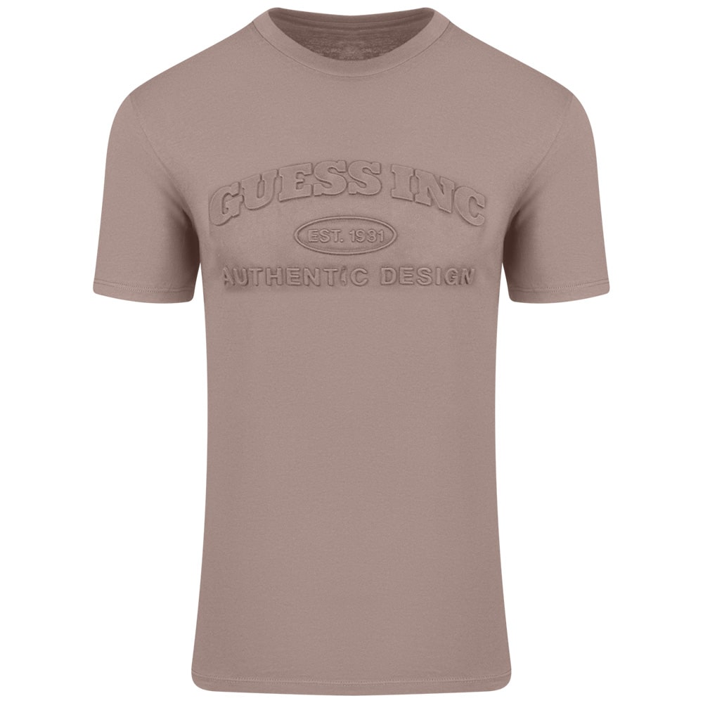 GUESS Μπεζ T-shirt C Neck - GU0APM4BI16K9RM10000